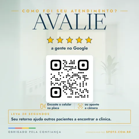 Placa de Avaliação Google Clínica - Comprar Online | Spot5