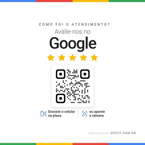 Placa de Avaliação Google Branco - Comprar Online | Spot5