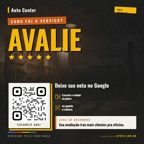 Placa de Avaliação Google Auto Center - Comprar Online | Spot5